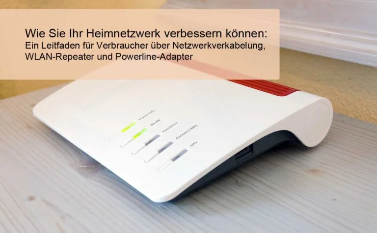 Wie Sie Ihr Heimnetzwerk verbessern können: Ein Leitfaden für Verbraucher über Netzwerkkabel, WLAN Repeater und Powerline-Adapter.
