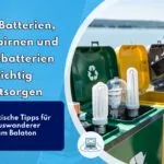 Glühbirnen, Batterien und Autobatterien in Ungarn am Balaton richtig entsorgen.